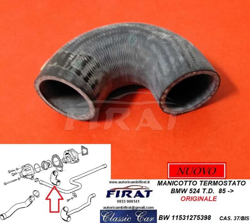 MANICOTTO TERMOSTATO BMW 524 TD (11531275398)